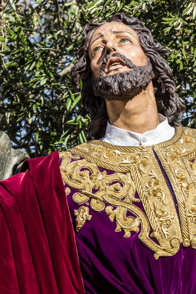 Semana Santa em San Fernando, Cádiz, Espanha. Oração de Nosso Senhor em t — Fotografia de Stock
