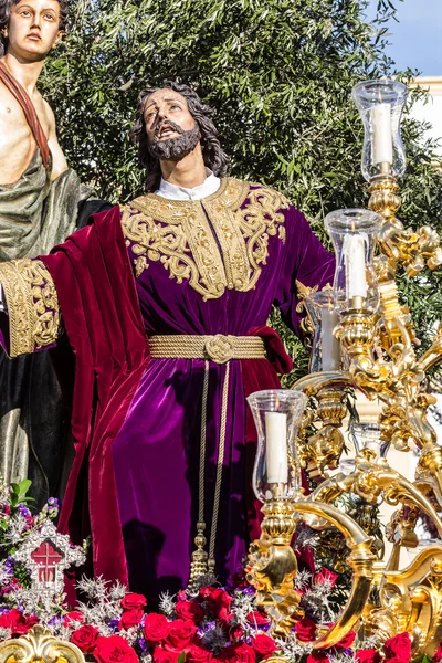 Semana Santa em San Fernando, Cádiz, Espanha. Oração de Nosso Senhor em t — Fotografia de Stock