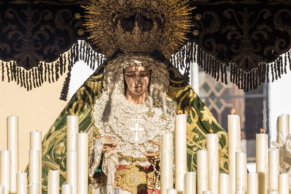Semana Santa en San Fernando, Cádiz, España. Nuestra Señora de Gracia y H — Foto de Stock