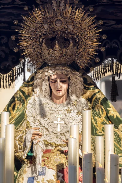 Semana Santa en San Fernando, Cádiz, España. Nuestra Señora de Gracia y H — Foto de Stock