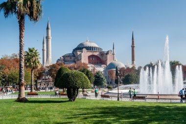 Ayasofya'nın güneşli, Istanbul, Türkiye