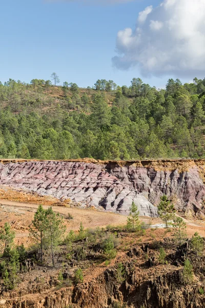 Miniera di rame a cielo aperto a Rio Tinto, Spagna — Foto Stock