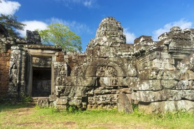 Angkor antik tapınak kalıntıları. Kamboçya