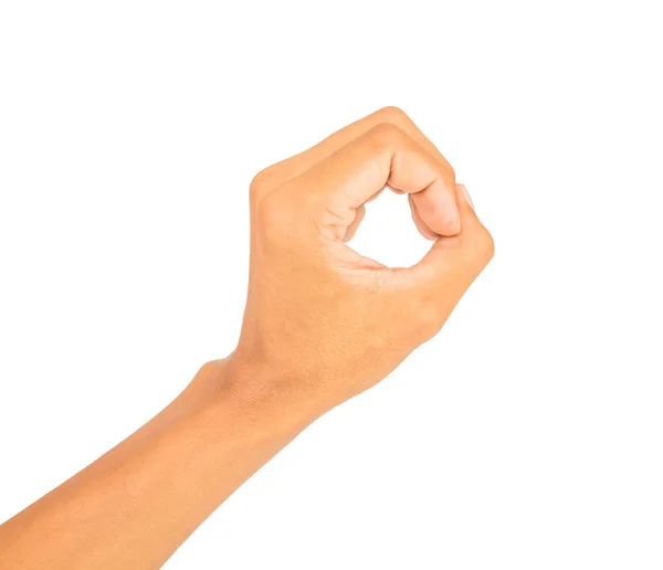 Символ руки в білому ізольовані — стокове фото