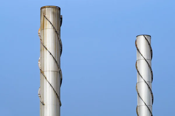 Chimneys with sky in the background — Stockfoto