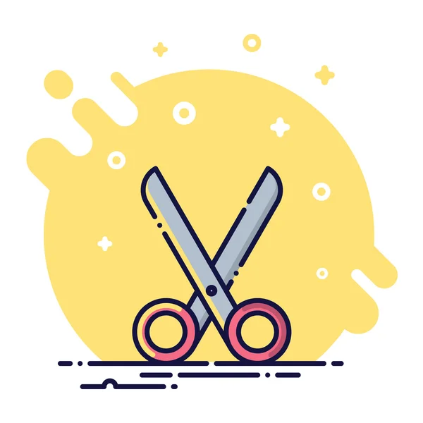 Scissors Flat Icon — Stock Vector