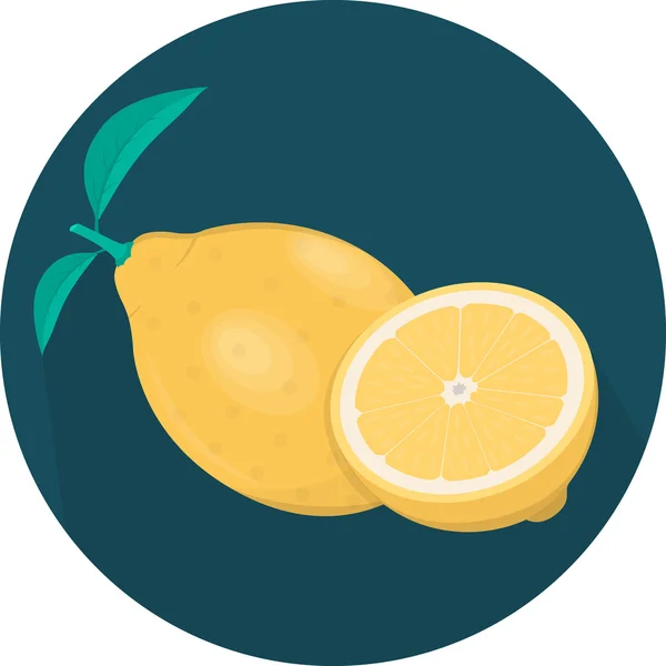 Limão de frutas de arte — Vetor de Stock