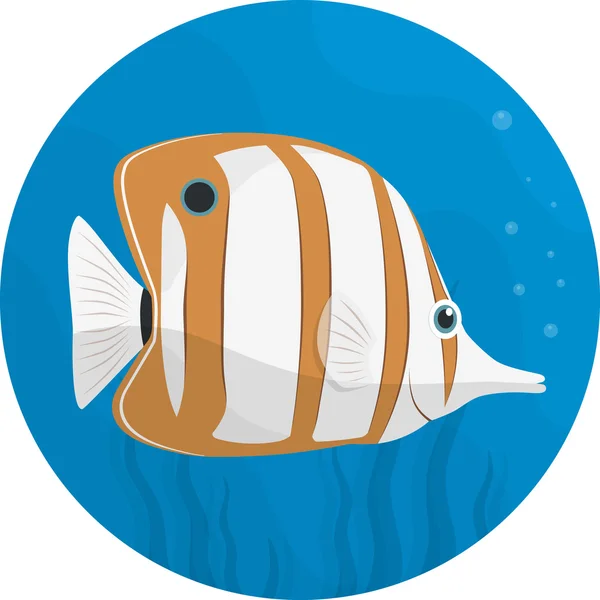 Art platte Tropicalfish — Stockvector