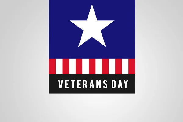 退役軍人の日 すべての人に奉仕を尊重する 退役軍人の皆さん ありがとうございました 後ろにアメリカ国旗 ポスター バナー 高解像度 — ストック写真
