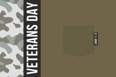 Gaziler Günü, hizmet edenleri onurlandırma günü. Gazileriniz için teşekkürler. Arkasında Amerikan bayrağı var. Poster, duvar kağıdı, arkaplan