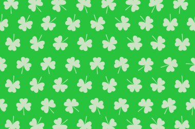 Aziz Patrick Günü yonca yeşili tatil ilüstrasyonları arka plan, kart, poster veya yüksek çözünürlüklü afiş