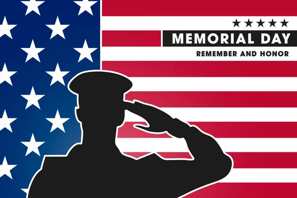 Dzień Pamięci Pamiętaj Honor Amerykańskie Wakacje Stanach Zjednoczonych Ilustracja Elementami — Zdjęcie stockowe
