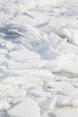 arka plan ile parçalanmış buz