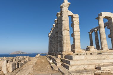 Şafakta Poseidon Tapınağı