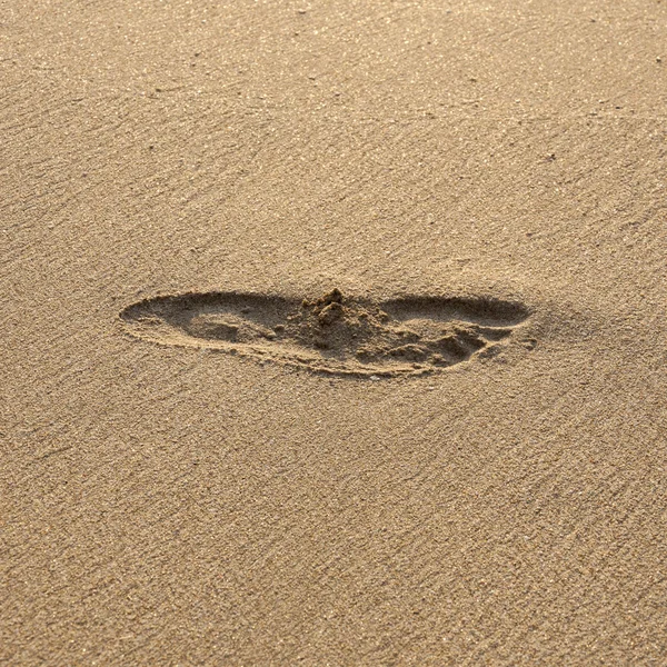 Footprint in the sand — Stock Photo, Image