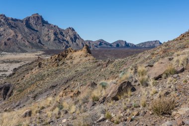 Dağ silsilesi Caldera kenarına