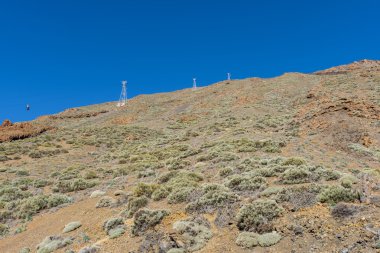 Füniküler Teide eteklerinde