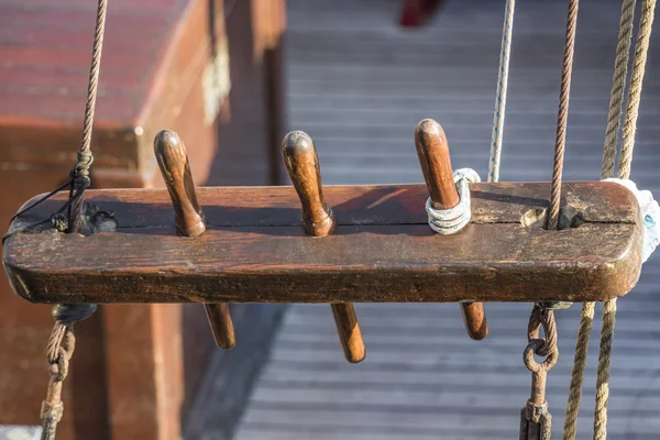 Auf dem Deck eines alten Schiffes — Stockfoto