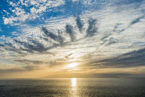 Céu do pôr-do-sol do Atlântico — Fotografia de Stock