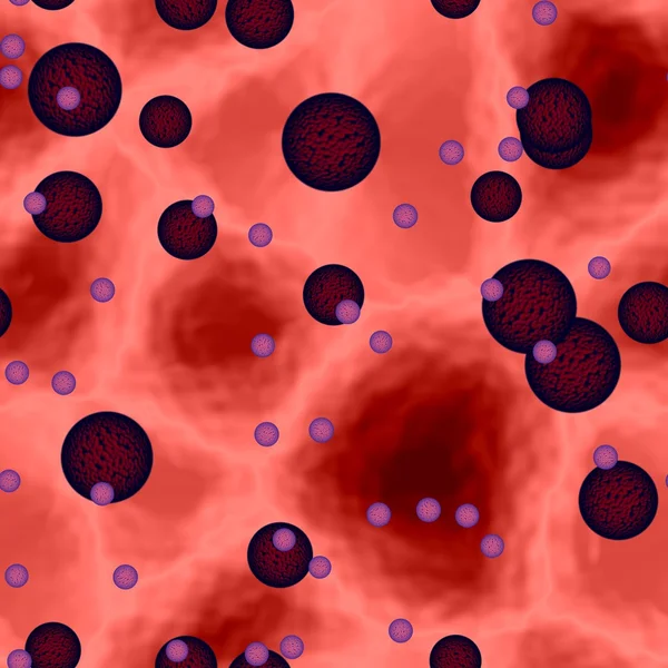 Seamless pattern of virus — Stock Photo, Image
