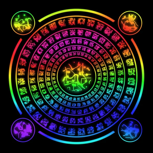 Magic rune circle — Stock Photo, Image