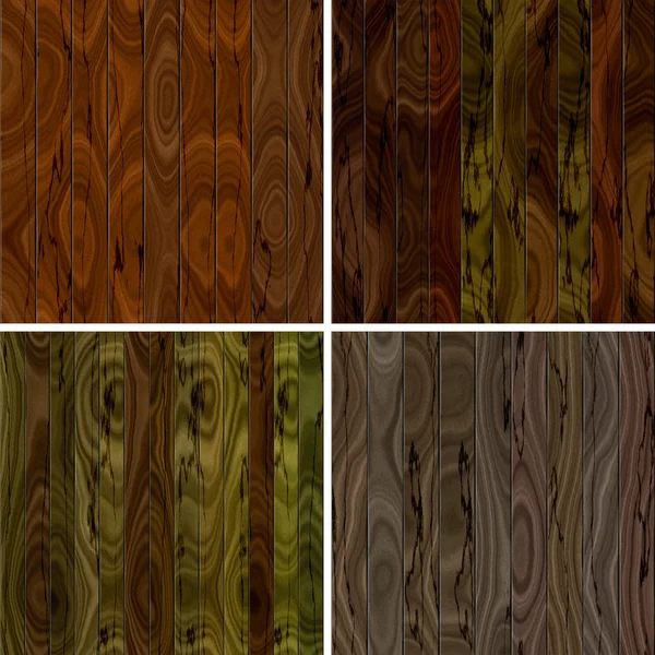 Conjunto de valla de madera textura sin costura —  Fotos de Stock