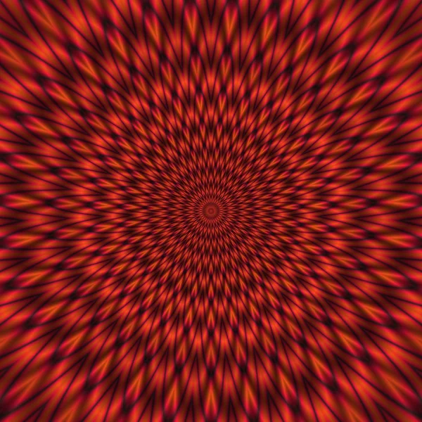 Röd illustration av psycho tunnel — Stockfoto
