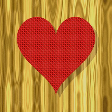 Masadaki kırmızı kalp