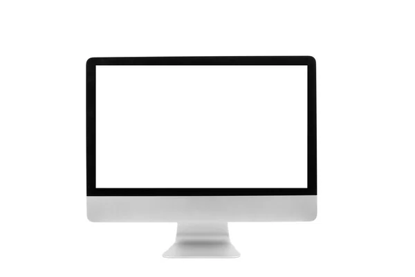 Computer Monitor Geïsoleerd Witte Achtergrond — Stockfoto