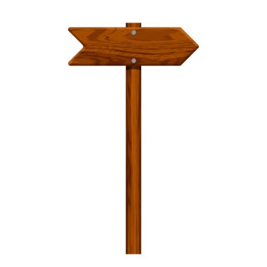 gerçekçi ahşap ok izole üzerinde beyaz arka plan çivilenmiş. Vect