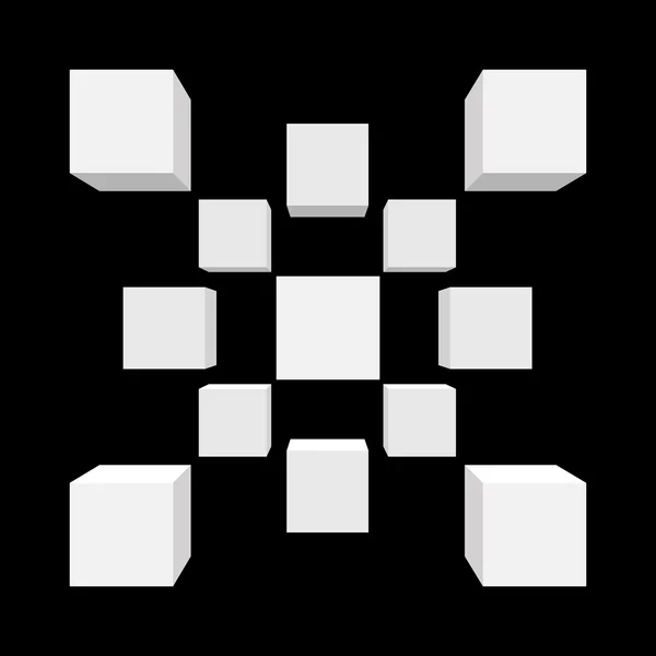 Анотація 3d кубів . — стоковий вектор