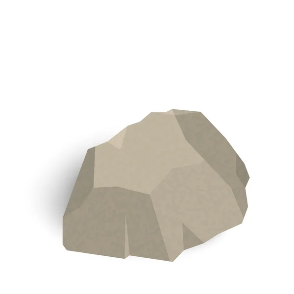 Kámen izometrické izolovaných na bílém pozadí. Vektorový illustratio — Stockový vektor