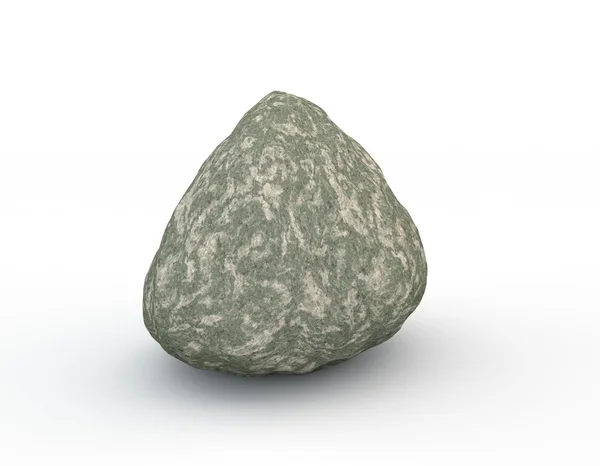 하얀 배경에 고립된 돌. — 스톡 사진