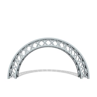 Truss, arch. Beyaz arka plan üzerinde izole. Vektör çizim.