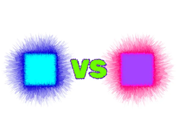 Modèle d'écran Versus. Illustration vectorielle colorée . — Image vectorielle