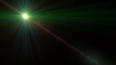 Siyah arka planda mercek patlaması etkisi. Dijital renkli illüstrasyon.