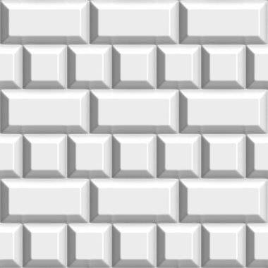 Geometrik 3 boyutlu beyaz arkaplan. Kusursuz desen. Resim oluşturuluyor.