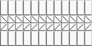 Geometrik dekoratif 3 boyutlu beyaz arkaplan. Kusursuz desen. Resim oluşturuluyor.
