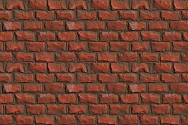 Eski tuğla duvar dokusu. Kusursuz desen. 3B Resim Hazırlama.