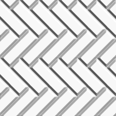 Geometrik 3 boyutlu beyaz arkaplan. Kusursuz desen. Resim oluşturuluyor.