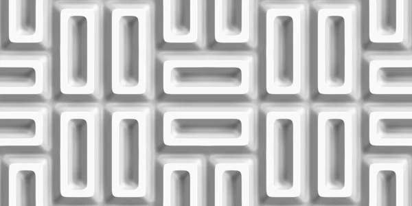 Geometrische Decoratieve Witte Achtergrond Naadloos Patroon Illustratie Weergeven — Stockfoto