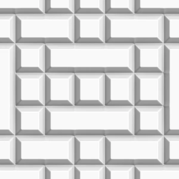 Geometric White Background Seamless Pattern Rendering Illustration — Stock Photo, Image