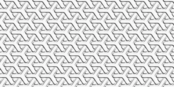 Γεωμετρικό Διακοσμητικό Λευκό Φόντο Απρόσκοπτο Μοτίβο Εικονογράφηση Αποτύπωσης — Φωτογραφία Αρχείου