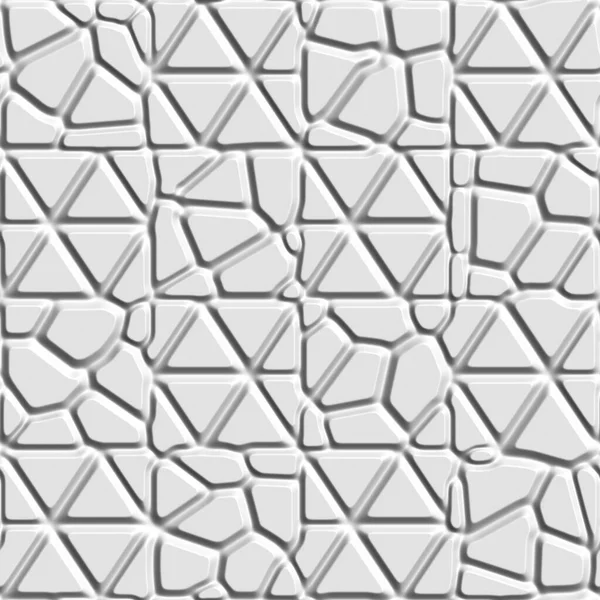 抽象的な石の3D白い背景 シームレスなパターン レンダリング図 — ストック写真