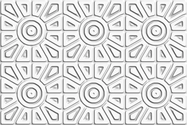 Анотація Геометричний Білий Фон Безшовні Візерунки Відтворення Ілюстрації — стокове фото
