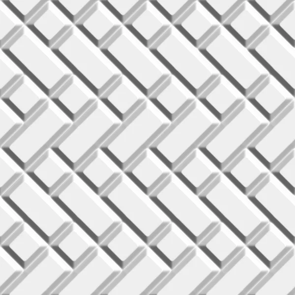 Geometrik Boyutlu Beyaz Arkaplan Kusursuz Desen Resim Oluşturuluyor — Stok fotoğraf