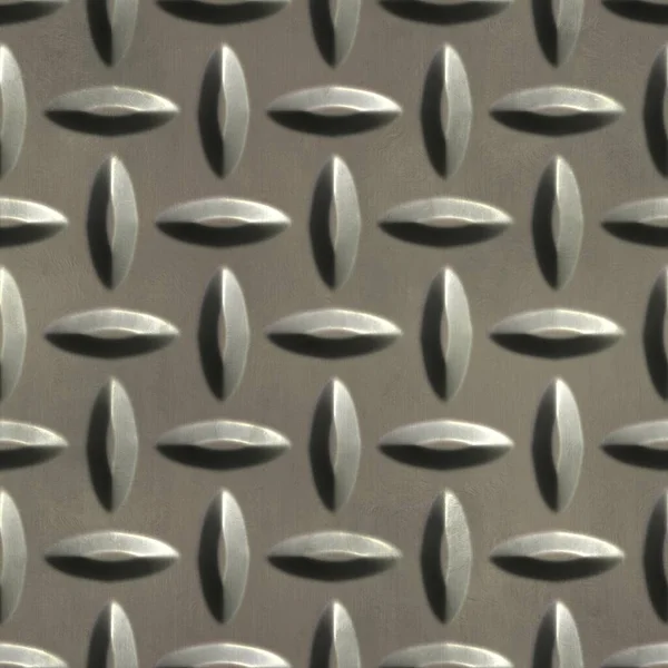Metall Bodenplatte Hintergrund Nahtloses Muster Darstellung — Stockfoto