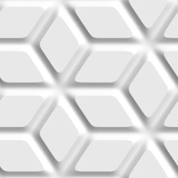 Геометрический Декоративный Белый Фон Бесшовный Шаблон Рендеринг — стоковое фото