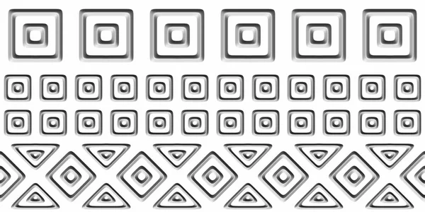 Abstraktní Geometrické Bílé Pozadí Bezproblémový Vzorec Vykreslující Ilustrace — Stock fotografie