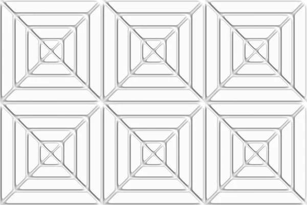 Sfondo Geometrico Decorativo Bianco Schema Senza Soluzione Continuità Illustrazione Del — Foto Stock